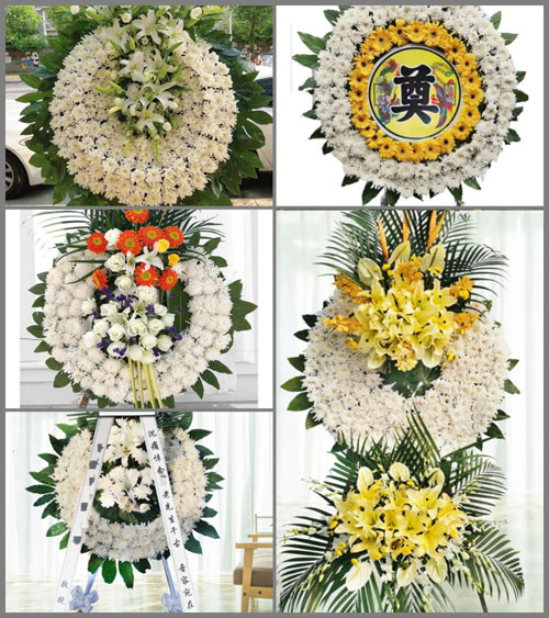 河北廊坊固安县马庄镇花圈速递